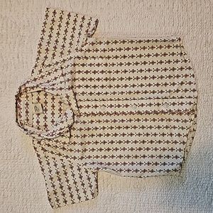 Old Navy Button down shirt, Size 2T Boys.  Pinkish red and white shirt.